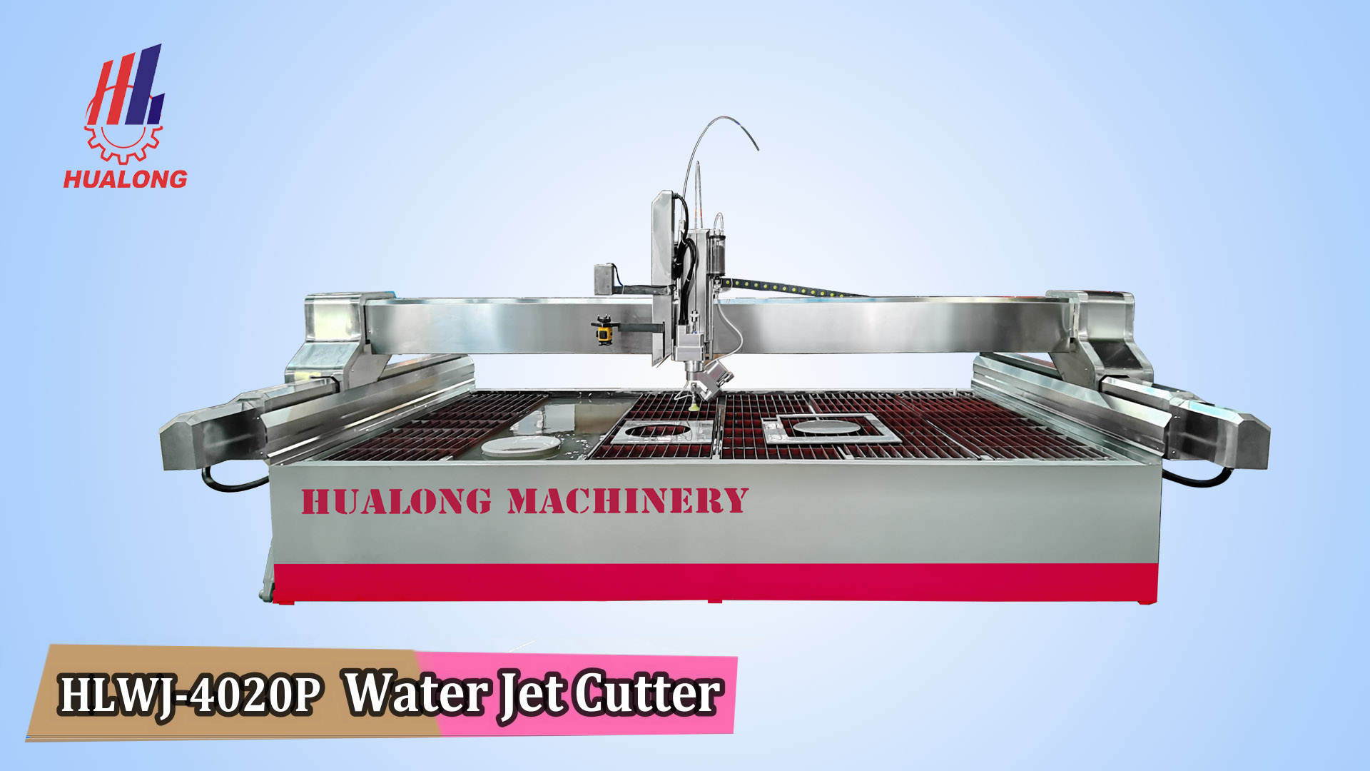 How does a waterjet cutting machine work?