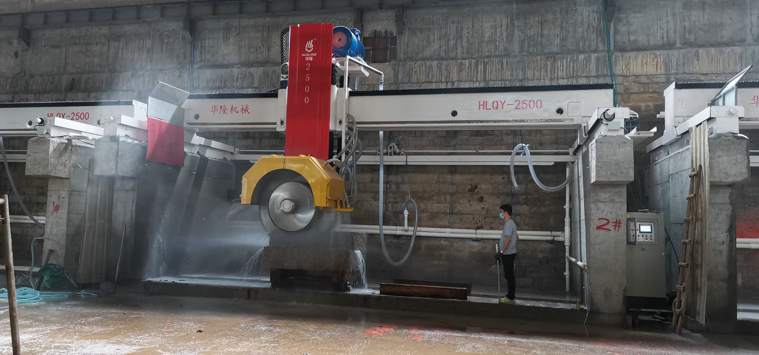 stone block cutting machine