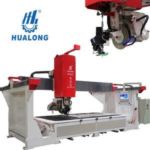 HUALONG High Efficiency Cut And Jet 5 Axis CNC SawJet Stone Cutting Machine with Bridge Saw And Waterjet HKNC-650J 