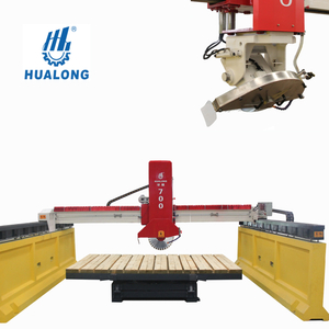 HUALONG China manufacturer HLSQ-700 natural stone cutting machinery infrared stone bridge saw for quartz marble