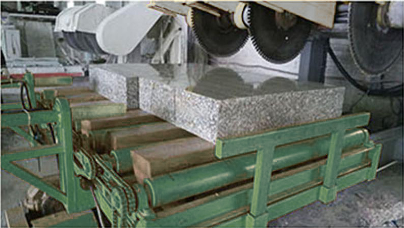 Hualong Stone Machinery 3-disk Curb Stone Cutting Machine for Ganite Kerbstone HLSQ3-2600 