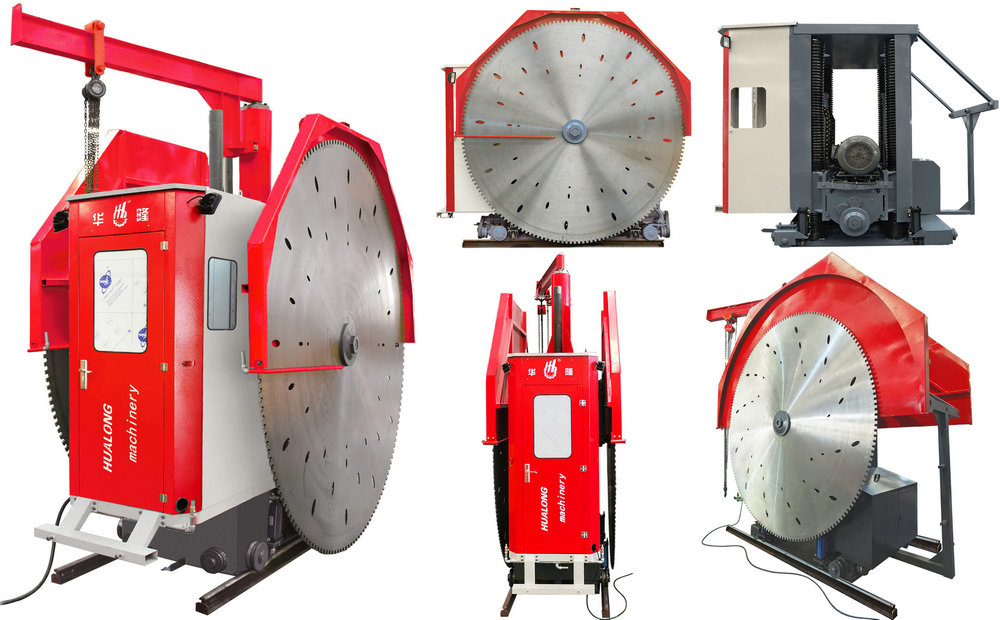 quarry stone cutting machine with blades